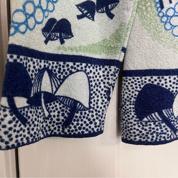 Vintage 60’s/70’s Mushroom Print Long Sleeve Shirt, L - Picture 5 of 11